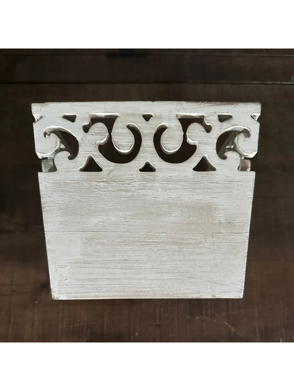 Hobby Lobby Spring Shop Pineapple Wood Basket 6x6 White Tropical Decor
